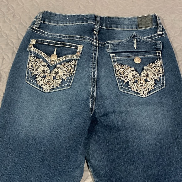 Love indigo jeans, size 10T, dark wash, button Back pocket, worn like 2 times - Picture 4 of 4